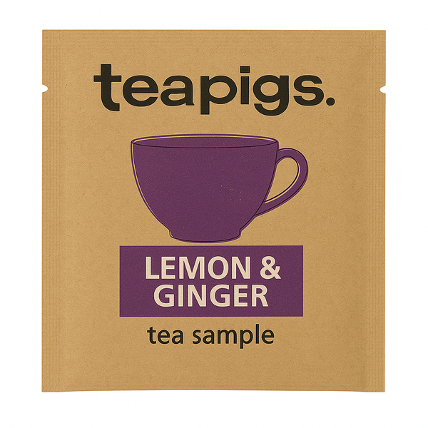 teapigs lemon & ginger tea bags sample