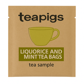 teapigs liquorice and mint tea bags sample