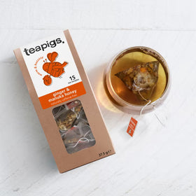 teapigs ginger & manuka honey teabags