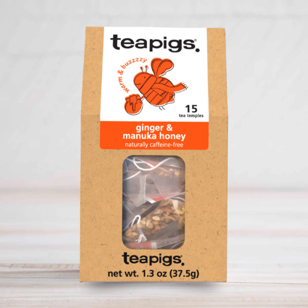 teapigs ginger & manuka honey teabags